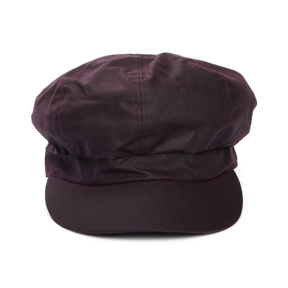 Casquette Gavroche en Coton Ciré Britannique merlot FAILSWORTH