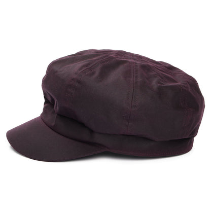 Casquette Gavroche en Coton Ciré Britannique merlot FAILSWORTH