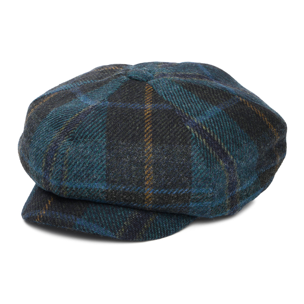 Casquette Gavroche Tartan en Laine Britannique cyan-multi FAILSWORTH