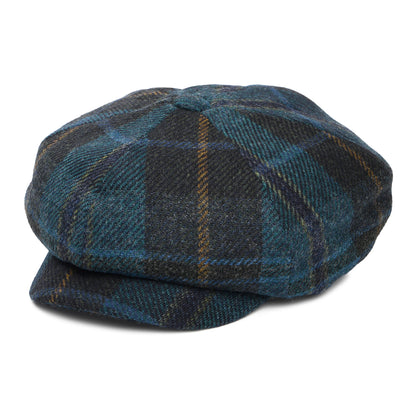 Casquette Gavroche Tartan en Laine Britannique cyan-multi FAILSWORTH