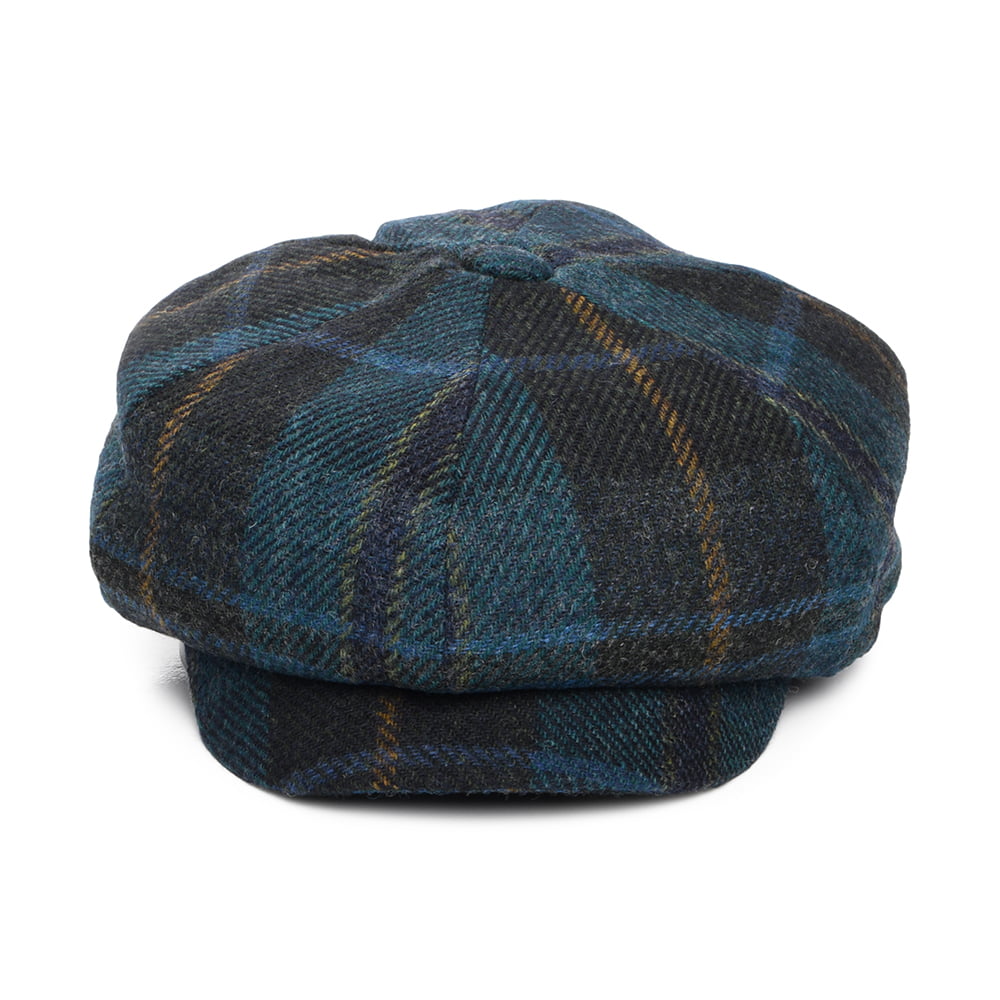Casquette Gavroche Tartan en Laine Britannique cyan-multi FAILSWORTH