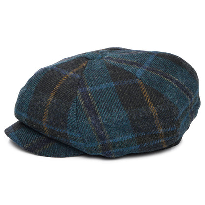 Casquette Gavroche Tartan en Laine Britannique cyan-multi FAILSWORTH