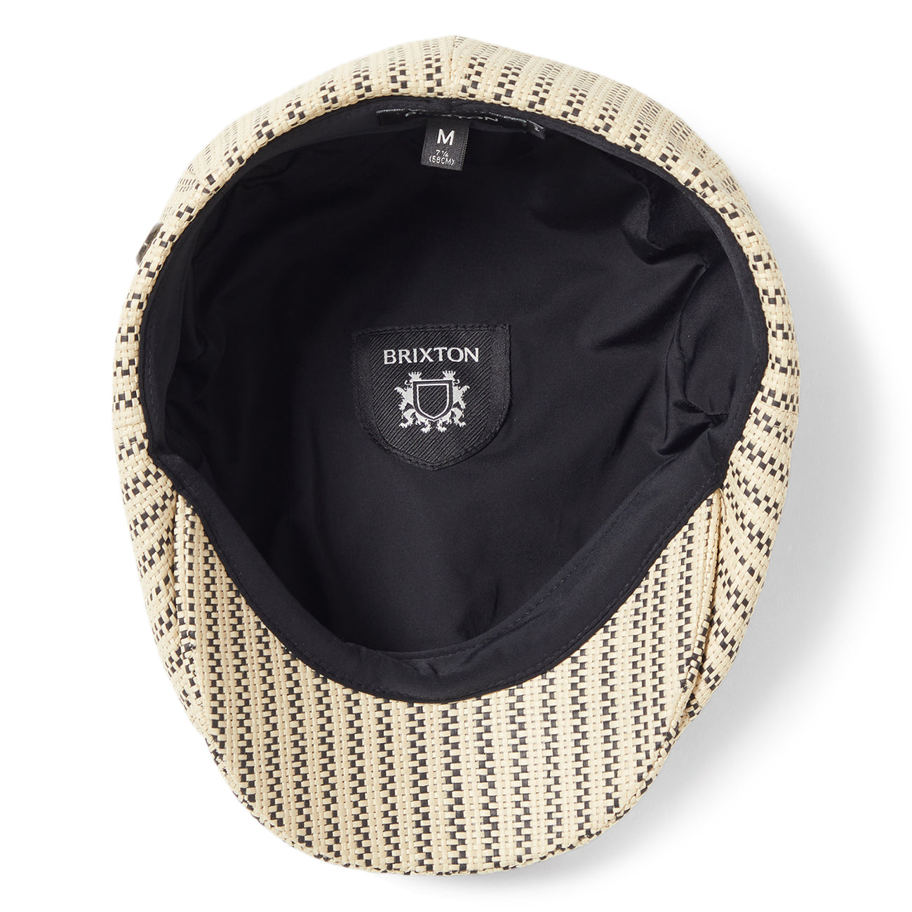 Casquette Gavroche Légère en Paille Brood naturel-noir BRIXTON