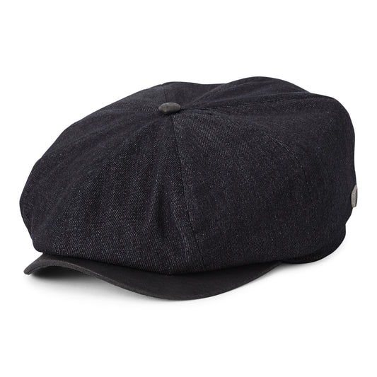 Casquette Gavroche Ample Brood Flannel denim noir-noir BRIXTON