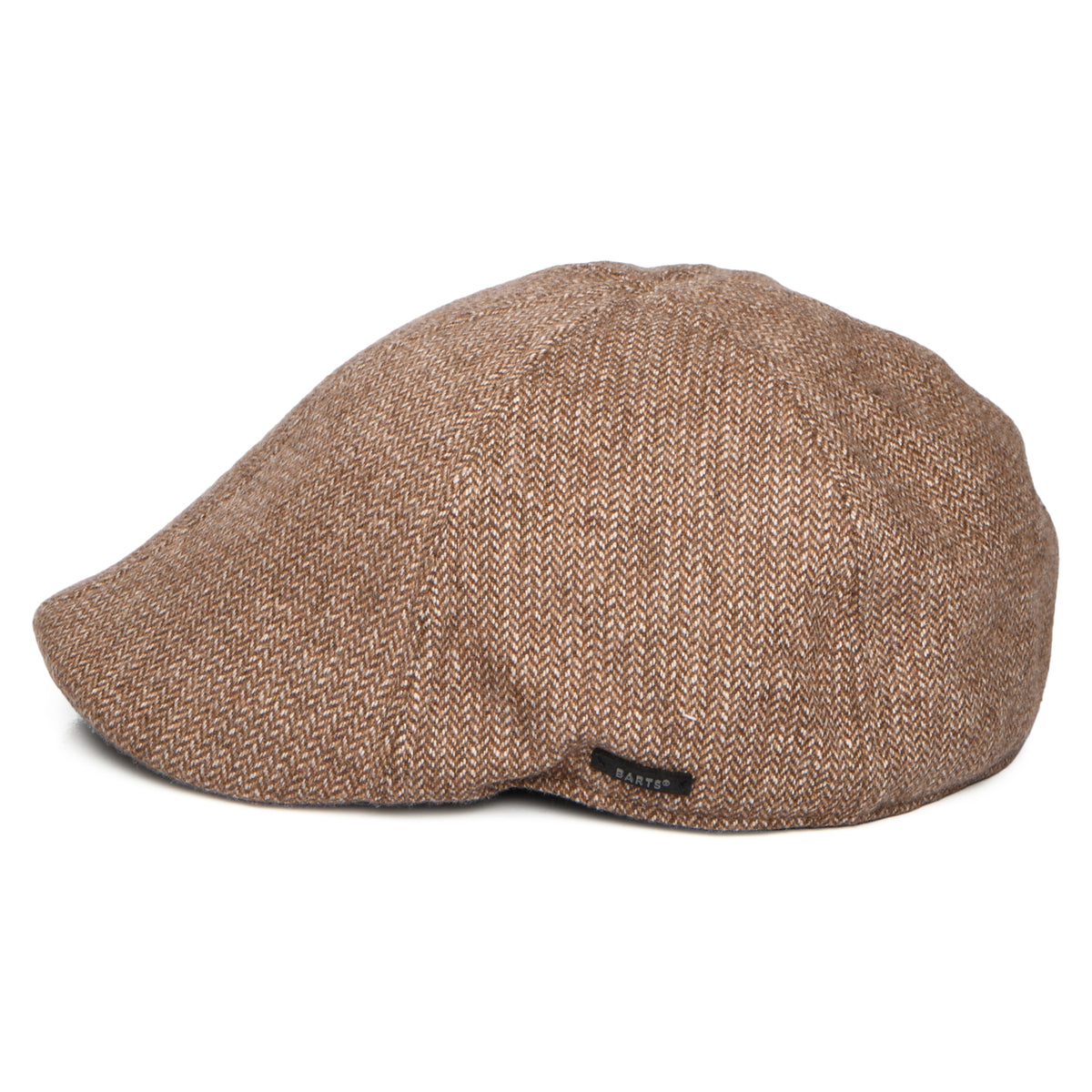 Casquette Plate Bec-de-Canard à Micro Chevrons Mr. Mitchell marron clair BARTS