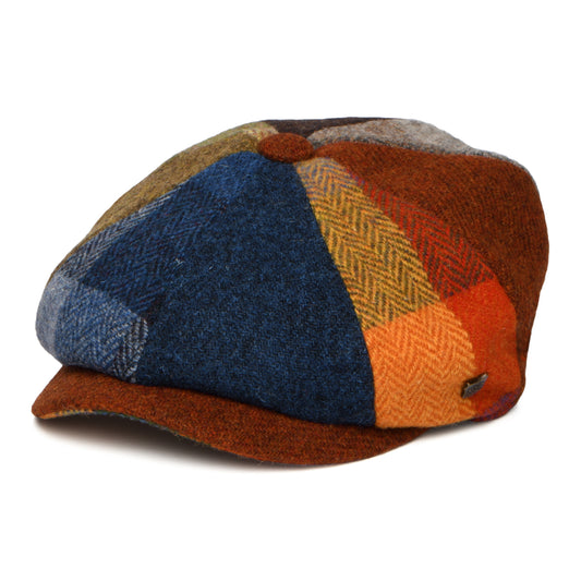 Casquette Gavroche en HARRIS TWEED Uig multicolore FAILSWORTH