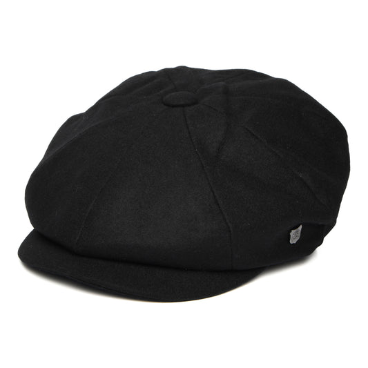 Casquette Gavroche en Melton Italien Gino noir FAILSWORTH