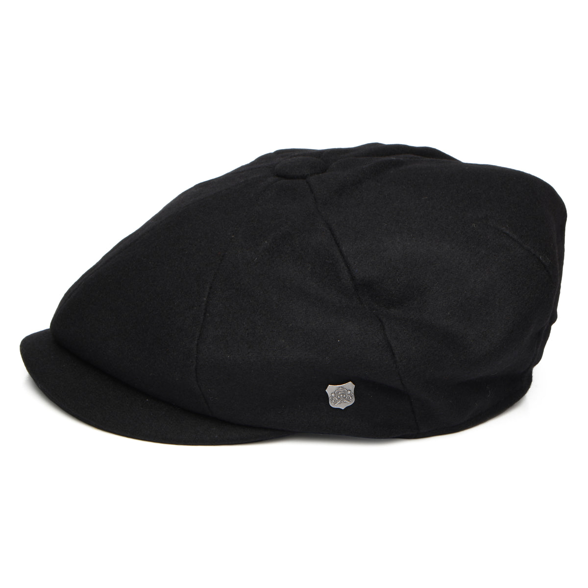Casquette Gavroche en Melton Italien Gino noir FAILSWORTH