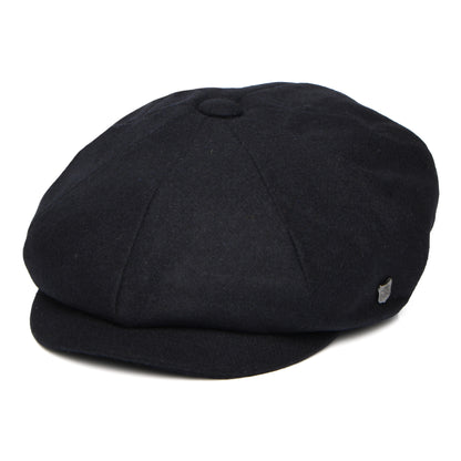 Casquette Gavroche en Melton Italien Gino bleu marine FAILSWORTH