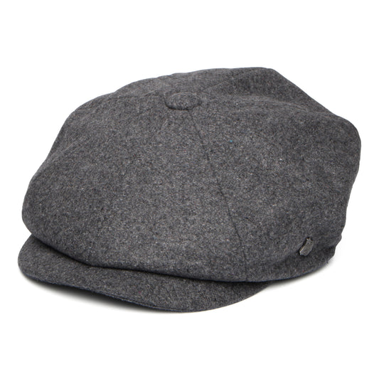 Casquette Gavroche en Melton Italien Gino gris FAILSWORTH