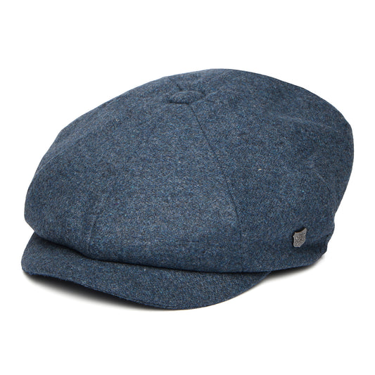 Casquette Gavroche en Melton Italien Gino bleu denim FAILSWORTH