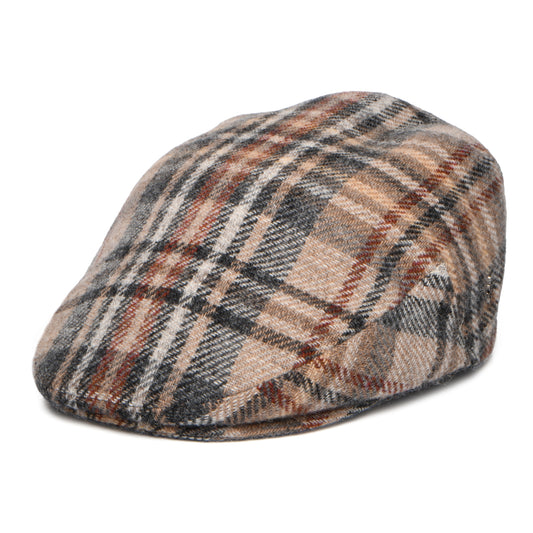 Casquette Plate en Tweed du Donegal Finn camel-multi CITY SPORT
