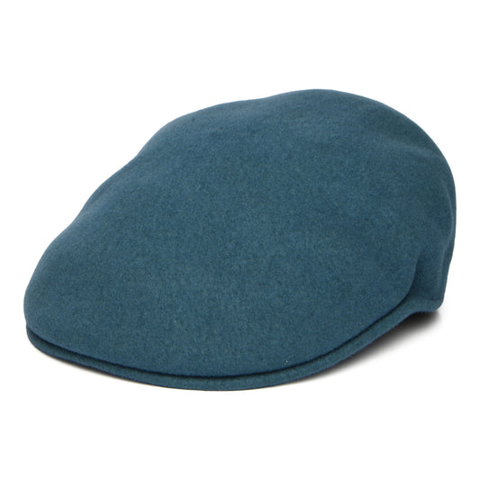 Casquette Plate en Laine 504 bleu sarcelle KANGOL