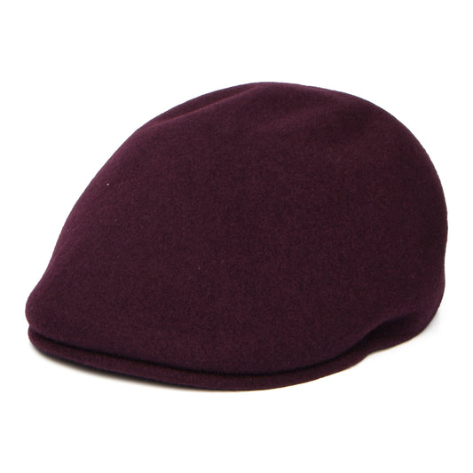 Casquette Plate en Laine 507 Seamless vin foncé KANGOL
