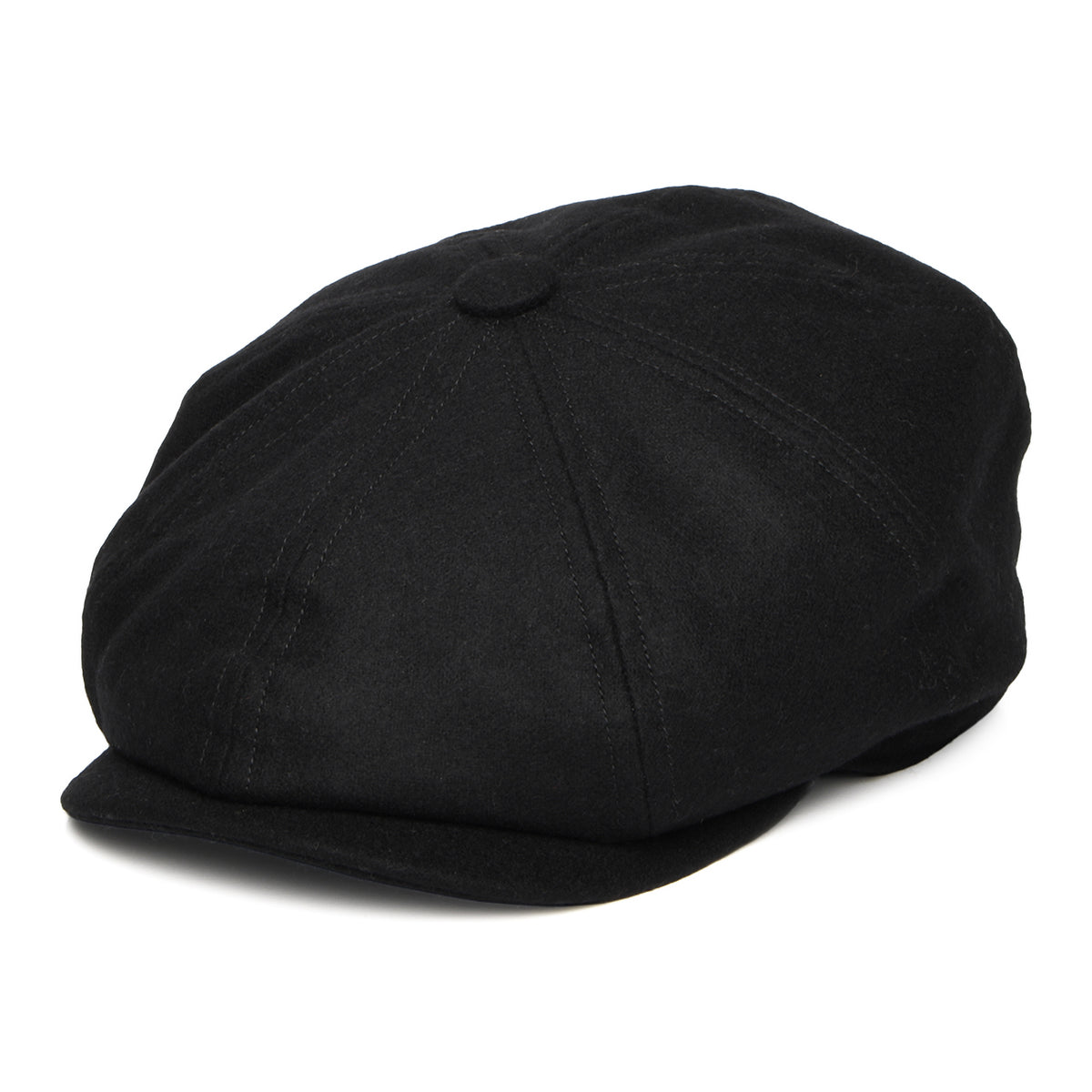 Casquette Gavroche en Laine Loden Brooklyn noir CHRISTYS