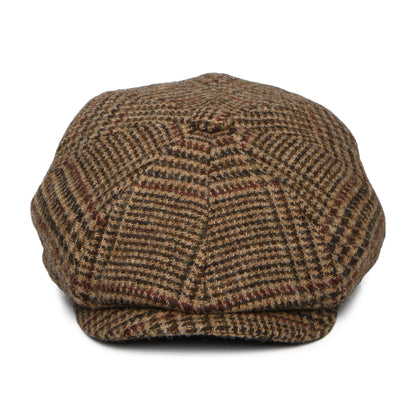 Casquette Gavroche en Laine Britannique à Motif Gun Club Field Heritage marron CHRISTYS