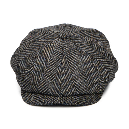 Casquette Gavroche en Laine Mérinos à Chevrons Portobello gris CHRISTYS