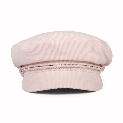 Casquette de Marin en Velours Côtelé vieux rose BRIXTON