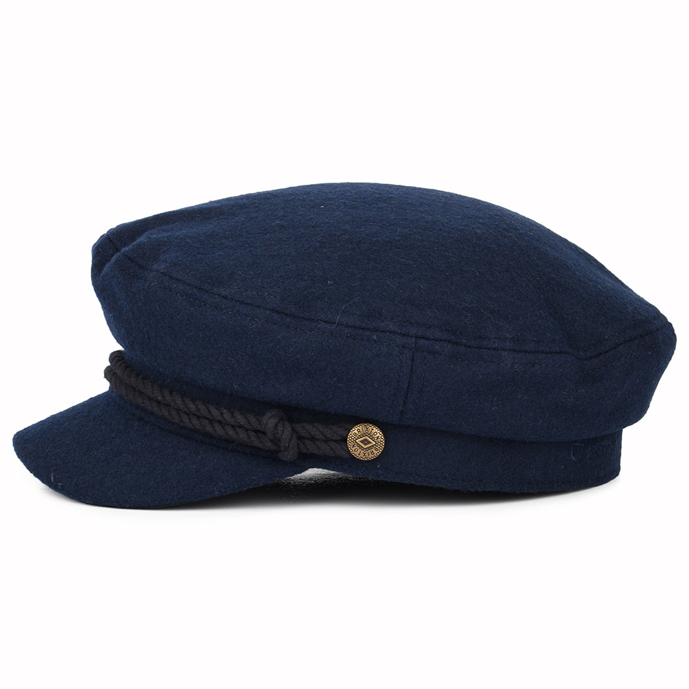 Casquette de Marin en Laine Mélangée bleu marine délavé BRIXTON