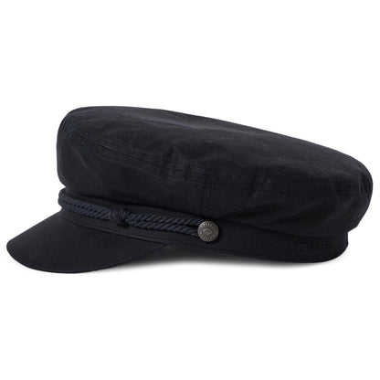 Casquette de Marin en Coton Ciré Weather Guard bleu marine délavé BRIXTON