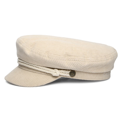 Casquette de Marin en Velours Côtelé crème BRIXTON