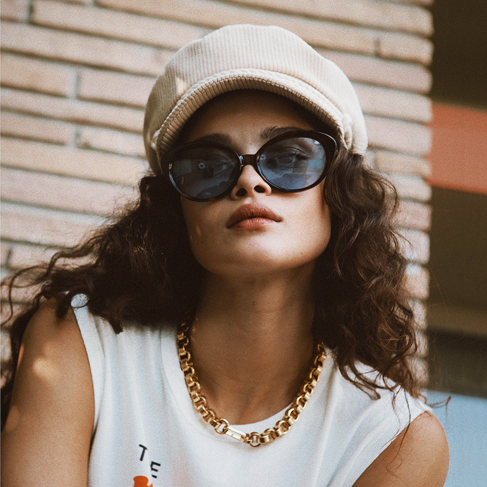 Casquette de Marin en Velours Côtelé crème BRIXTON