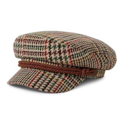 Casquette de Marin Pied-de-Poule sable-rouge-mousse BRIXTON