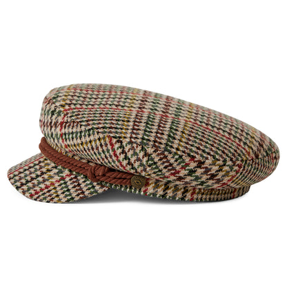 Casquette de Marin Pied-de-Poule sable-rouge-mousse BRIXTON