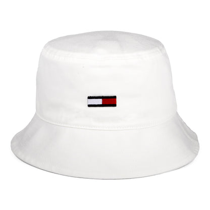 Chapeau Bob en Coton Bio TJW Flag blanc TOMMY HILFIGER