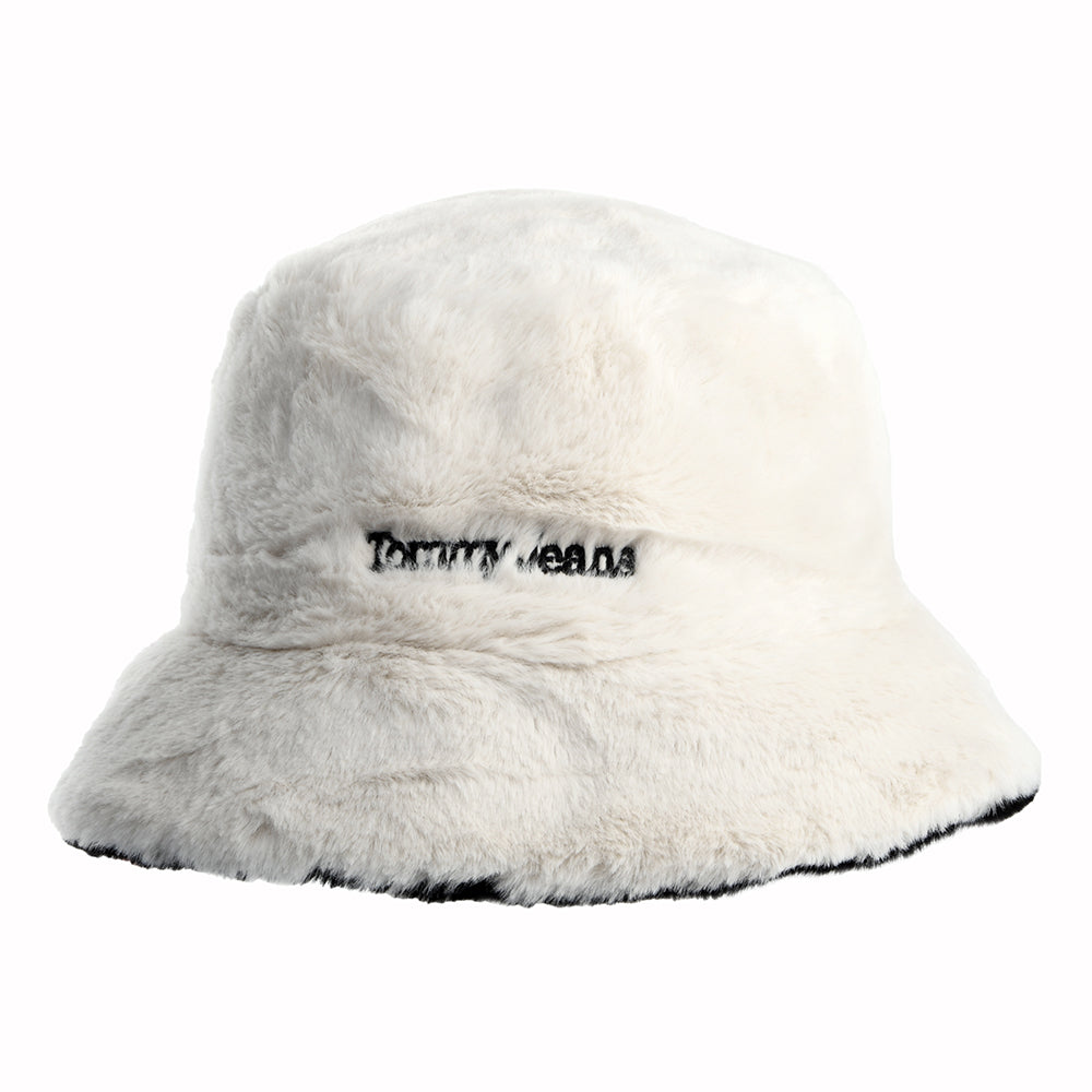 Chapeau Bob en Fausse Fourrure Réversible TJW Fuzzy noir TOMMY HILFIGER
