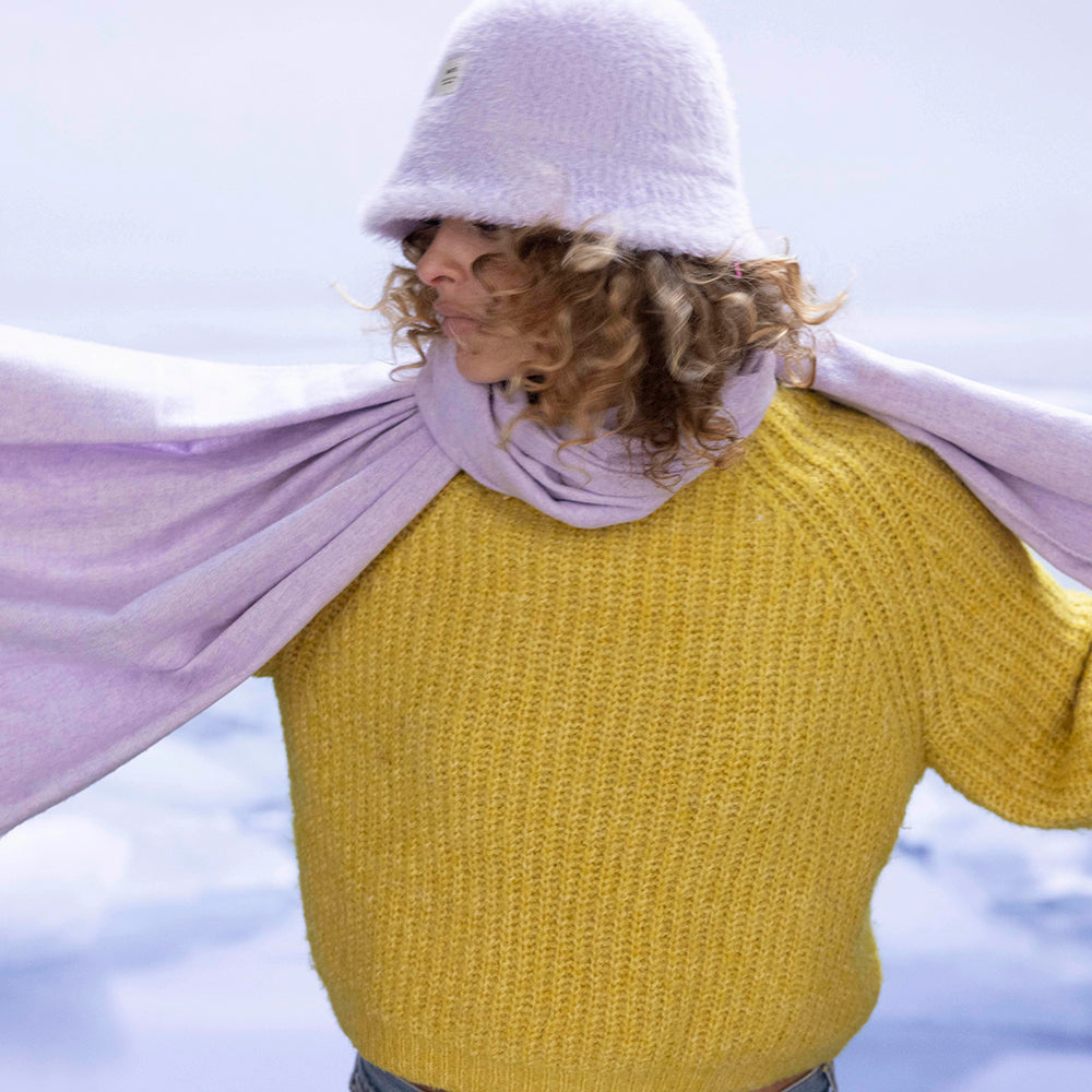 Chapeau Bob en Fausse Fourrure Saraah lilas BARTS