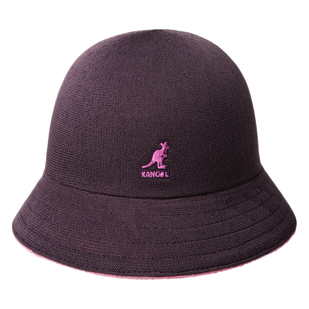 Chapeau Bob Réversible Casual Flip It pivoine-prune KANGOL