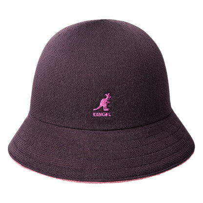 Chapeau Bob Réversible Casual Flip It pivoine-prune KANGOL
