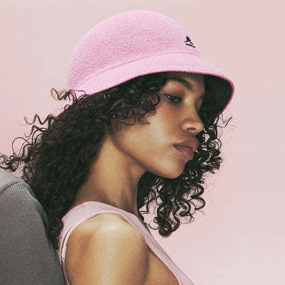 Chapeau Bob Réversible Casual Flip It pivoine-prune KANGOL