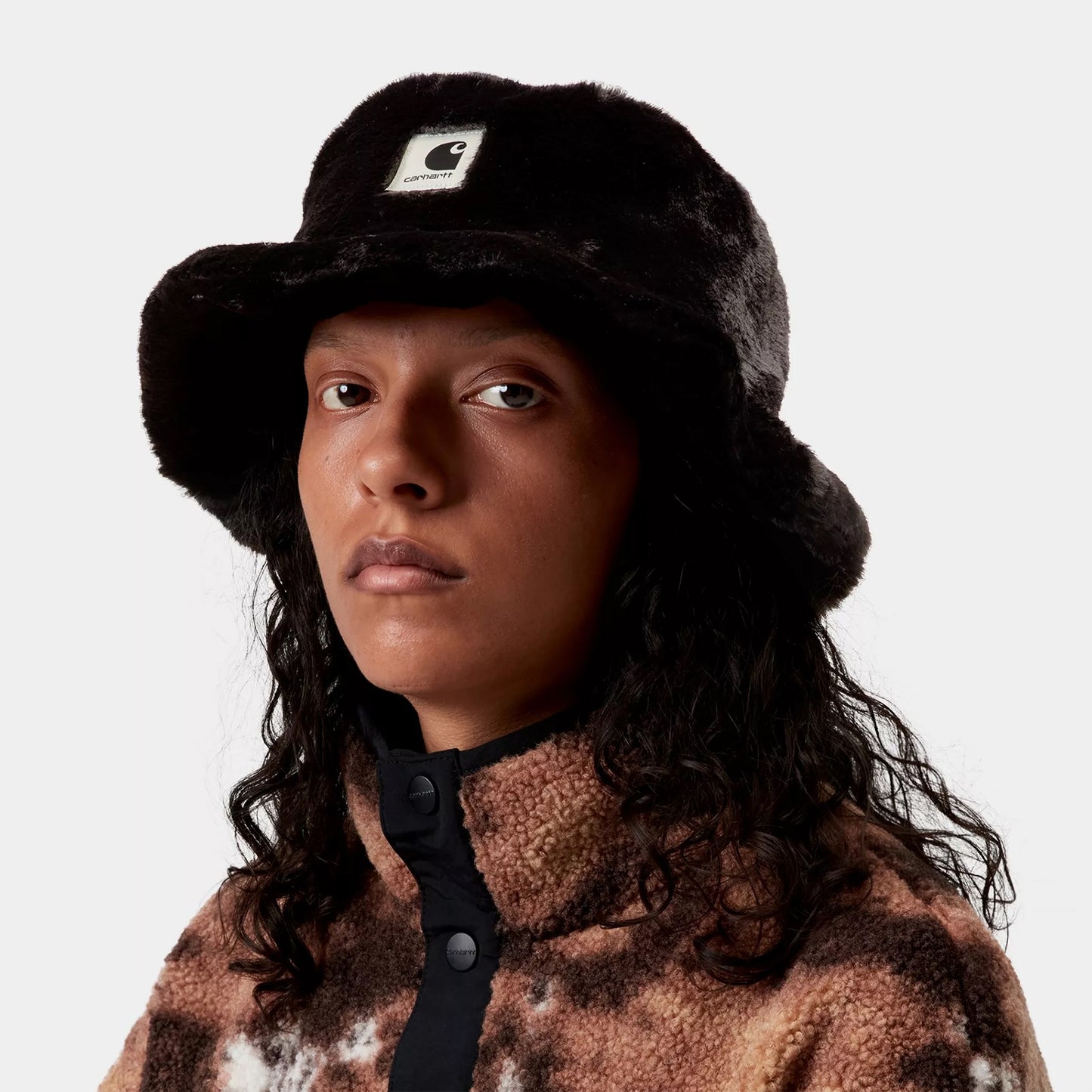 Chapeau Bob en Fausse Fourrure Olney noir CARHARTT WIP