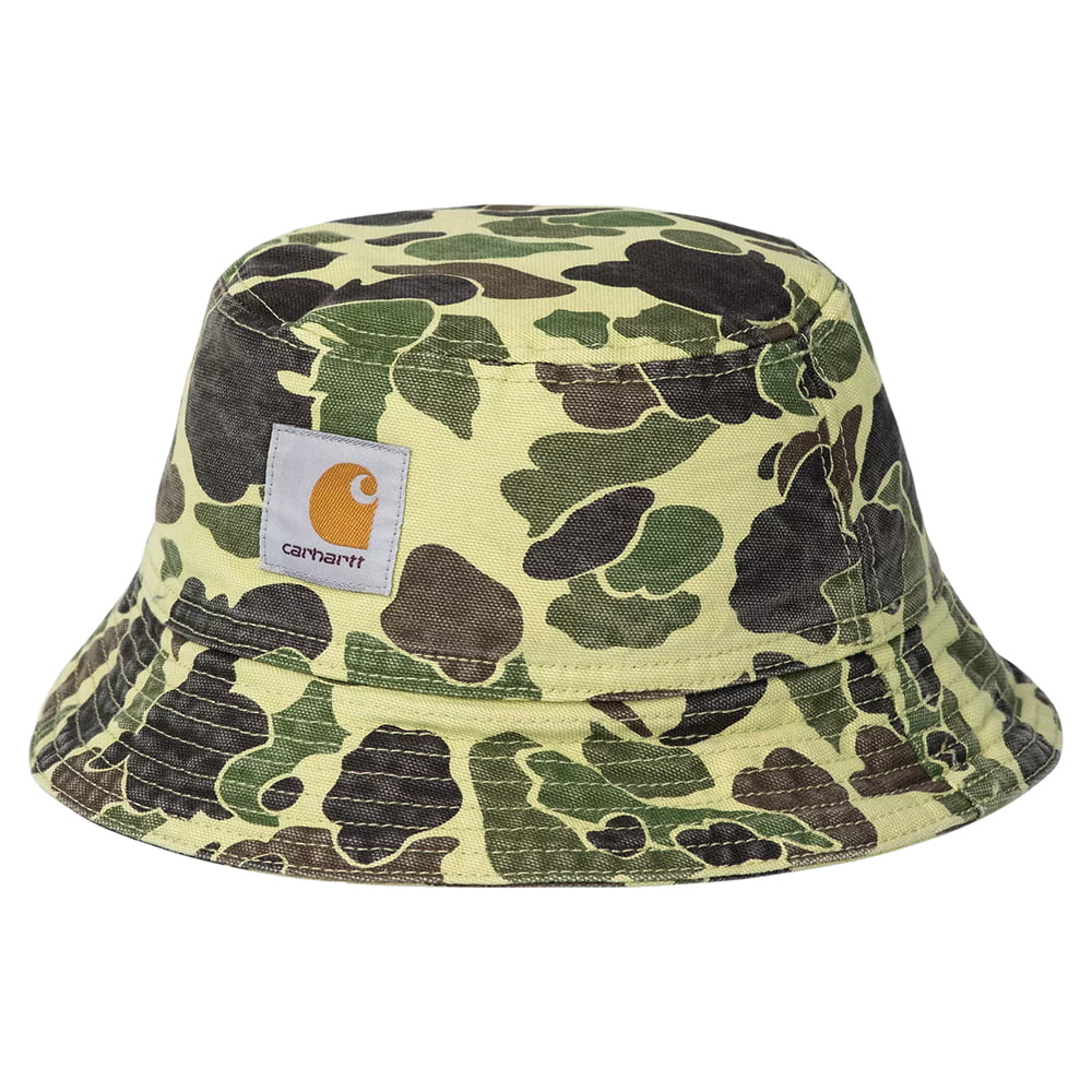 Chapeau Bob Duck Délavé en Coton Bio camouflage CARHARTT WIP