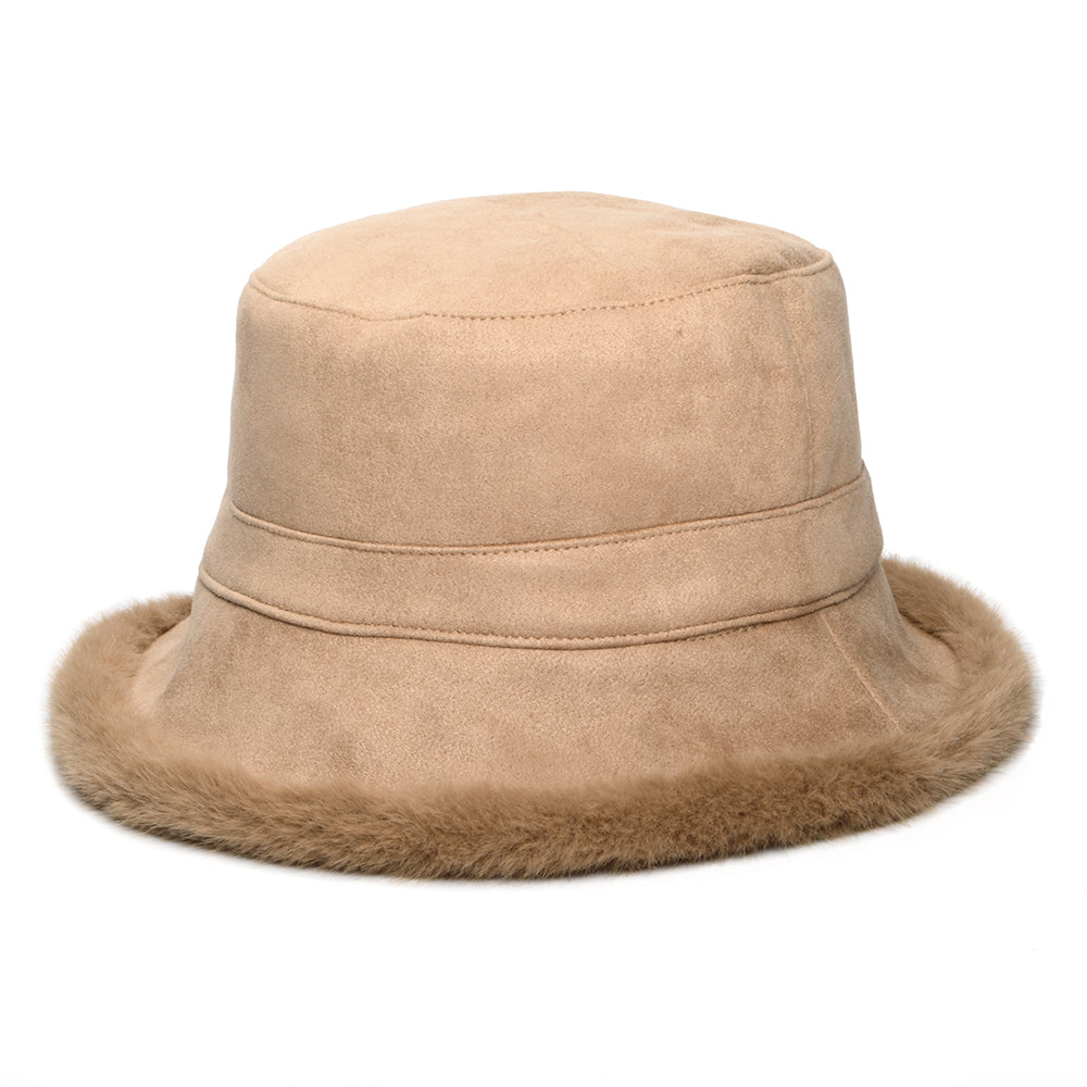 Chapeau Bob Réversible en Fausse Fourrure camel WHITELEY