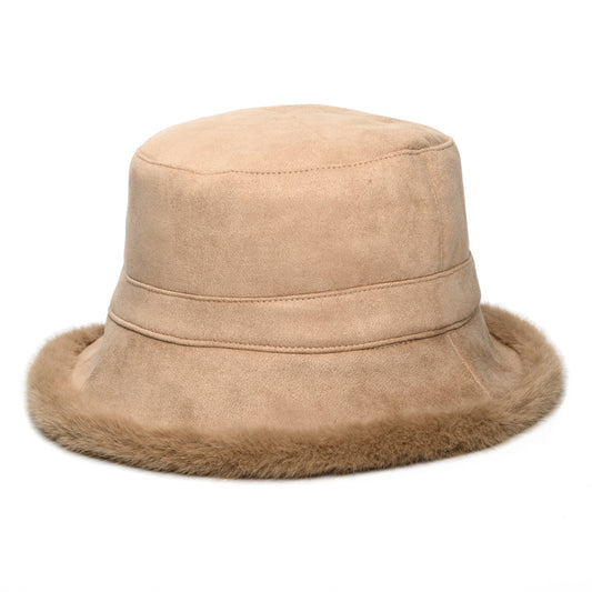 Chapeau Bob Réversible en Fausse Fourrure camel WHITELEY