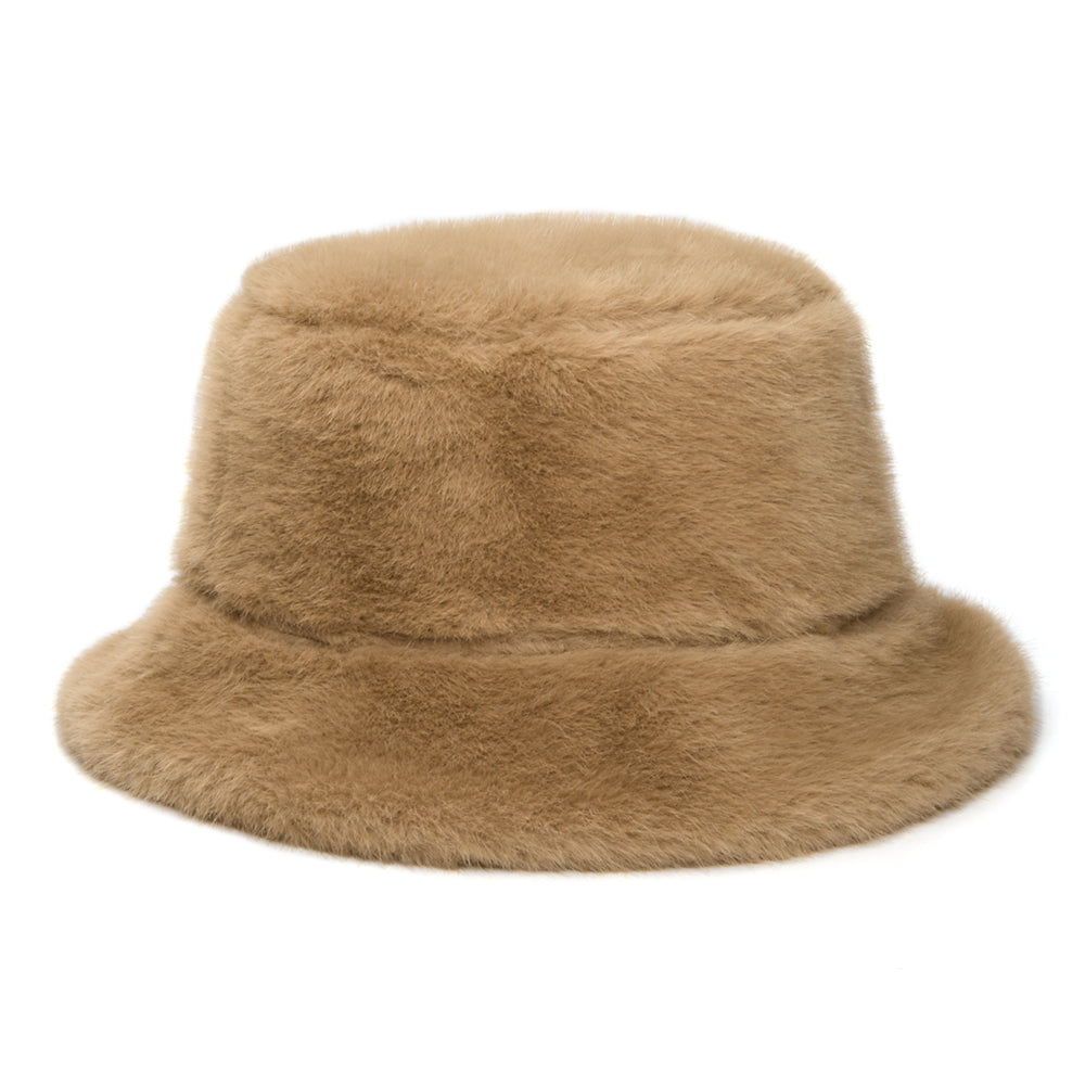 Chapeau Bob Réversible en Fausse Fourrure camel WHITELEY