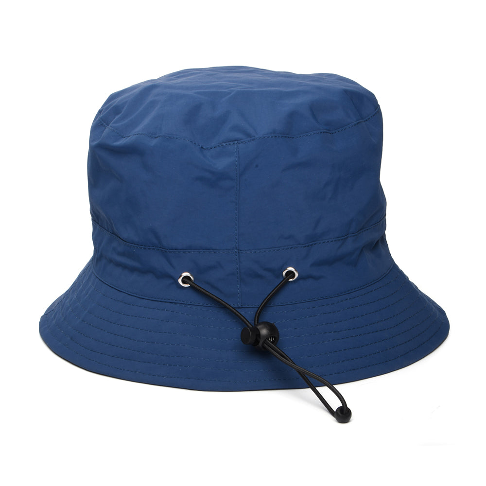 Chapeau Bob de Pluie Hydrofuge bleu pétrole WHITELEY