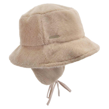 Chapeau Bob en Fausse Fourrure Avec Protège-Oreilles camel SEEBERGER