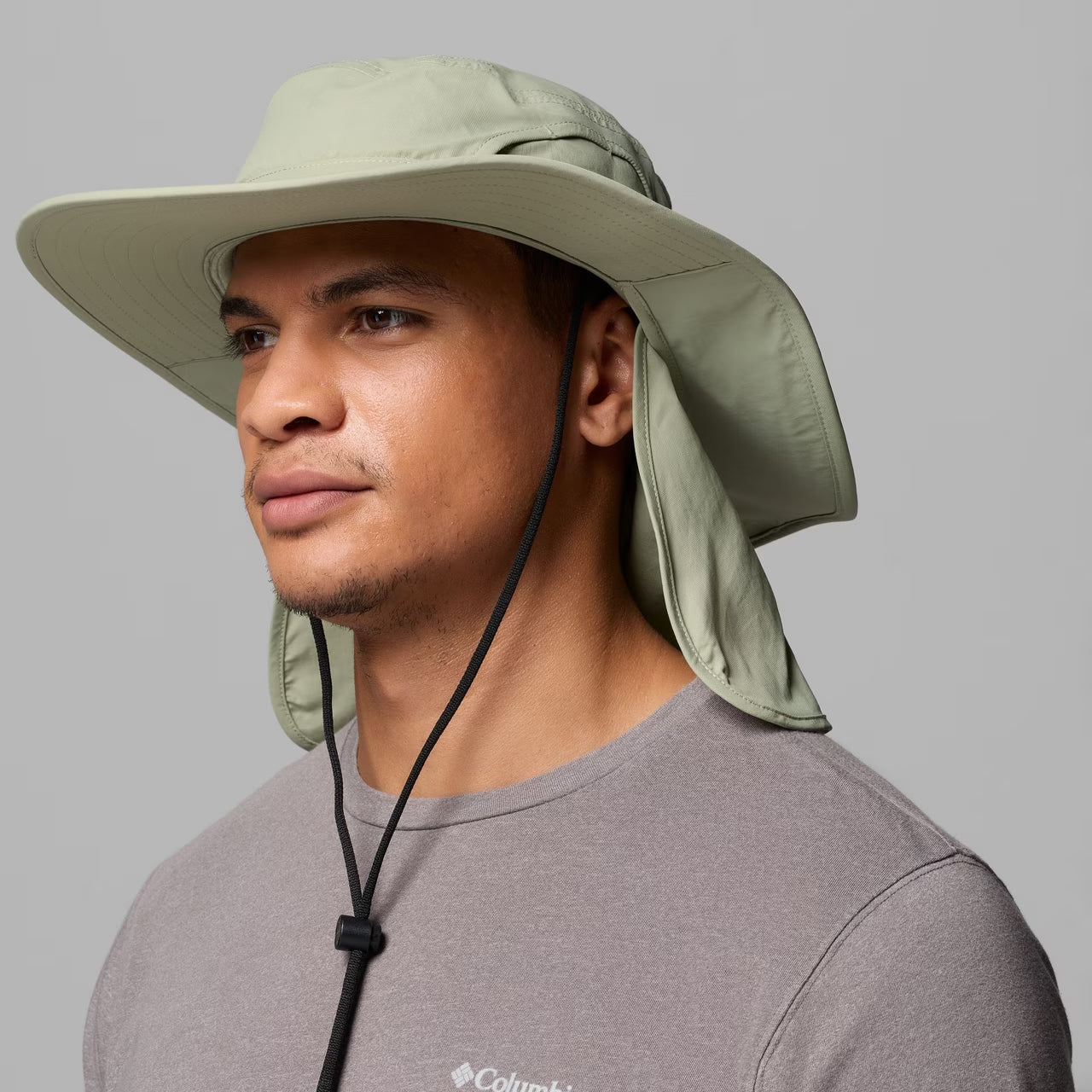 Chapeau Bob Boonie avec Rabat Coolhead Zero IV olive clair COLUMBIA