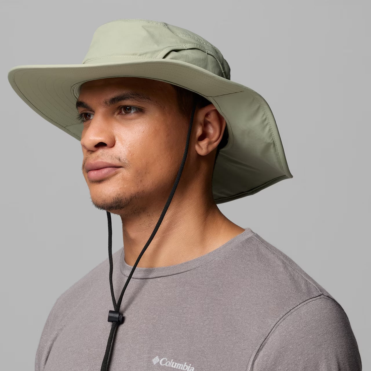 Chapeau Bob Boonie avec Rabat Coolhead Zero IV olive clair COLUMBIA
