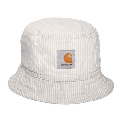 Chapeau Bob à Rayures Mercer blanc cassé-gris CARHARTT WIP