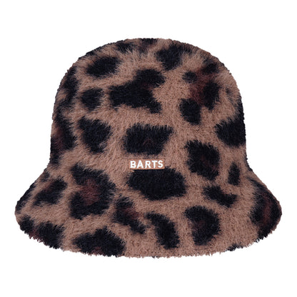 Chapeau Bob en Fausse Fourrure Léopard Lylja marron BARTS