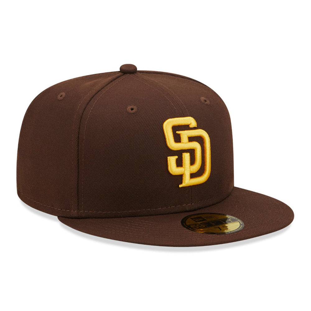 Casquette 59FIFTY MLB On Field AC Perf San Diego Padres marron-doré NEW ERA