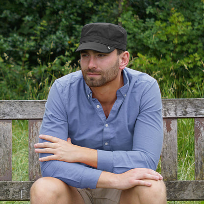 Casquette Militaire Cadet noir JAXON & JAMES