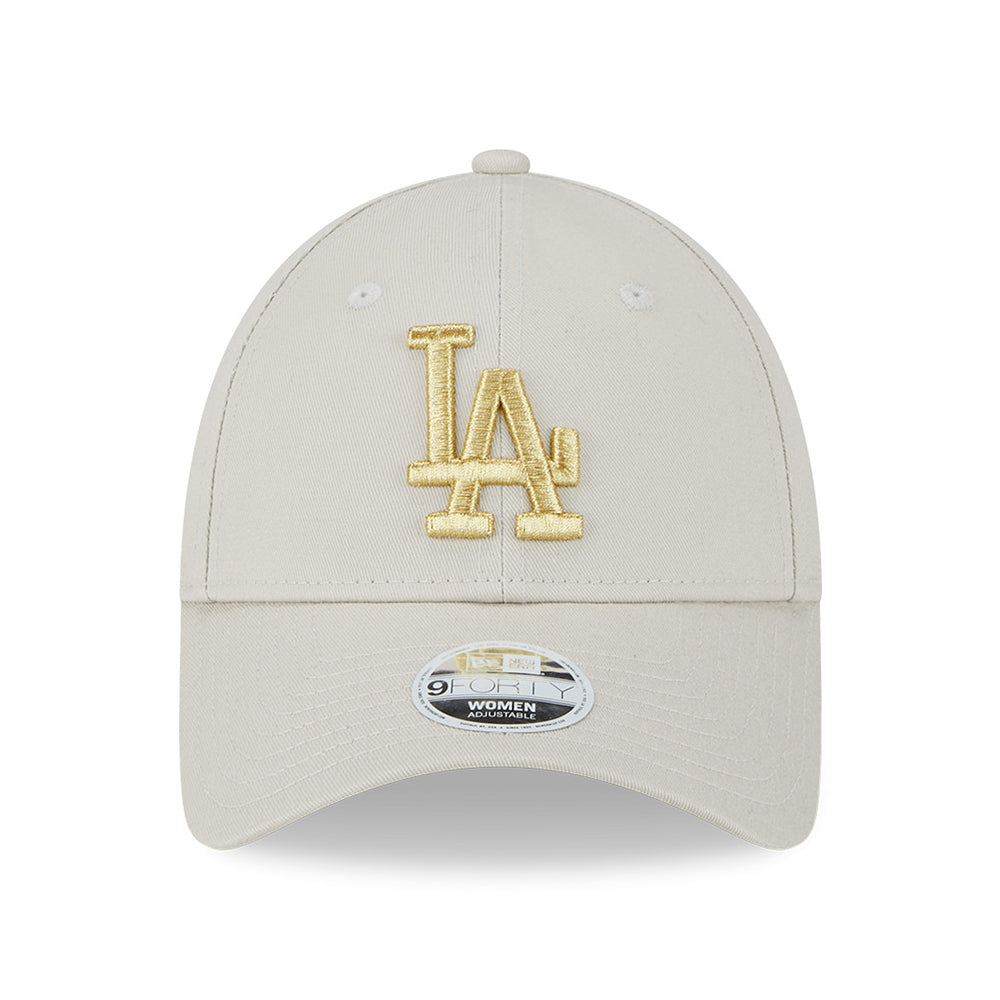 Casquette Femme 9FORTY MLB Metallic Logo L.A. Dodgers pierre-doré NEW ERA