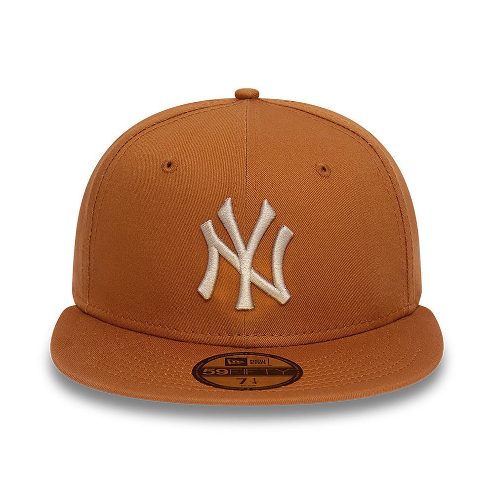 Casquette 59FIFTY MLB League Essential New York Yankees toffee-pierre NEW ERA