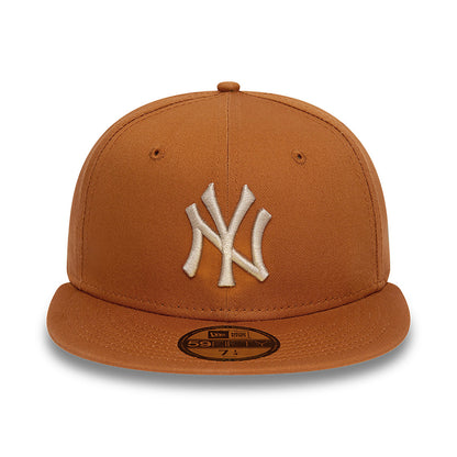 Casquette 59FIFTY MLB League Essential New York Yankees toffee-pierre NEW ERA
